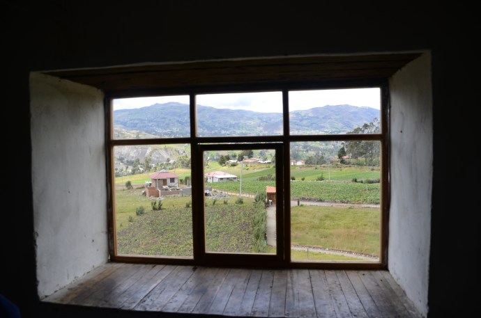  A view from a windo of the house.