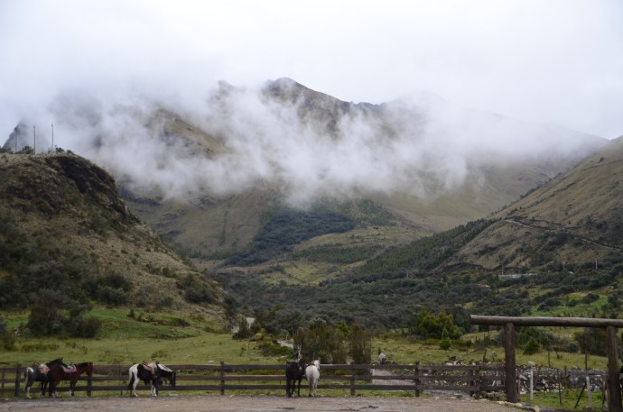 Cajas National Park, as seen from Dos Chorreras Restaurant.