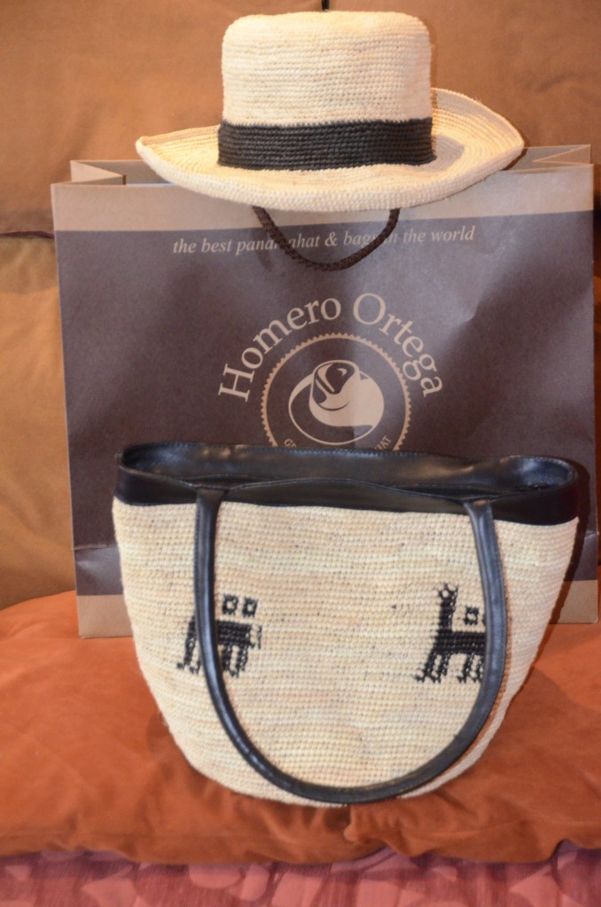 Sherri's new hat and purse