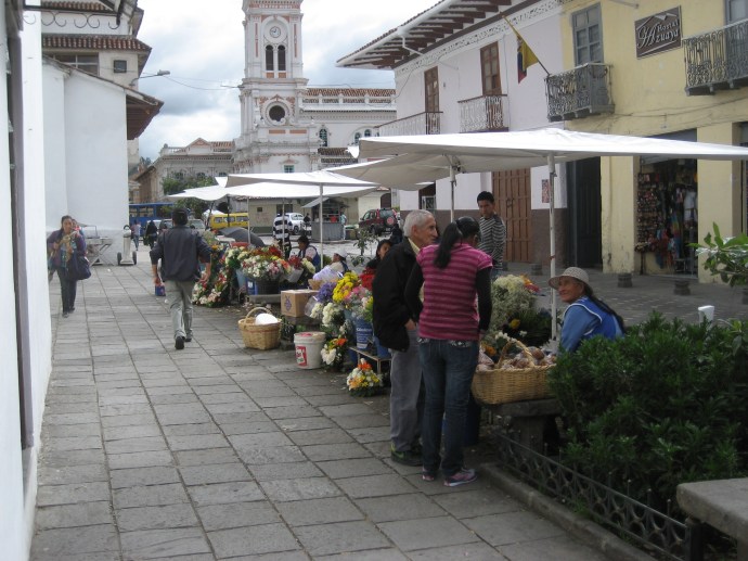 Another portion of the flower market, near the New Cathedral.