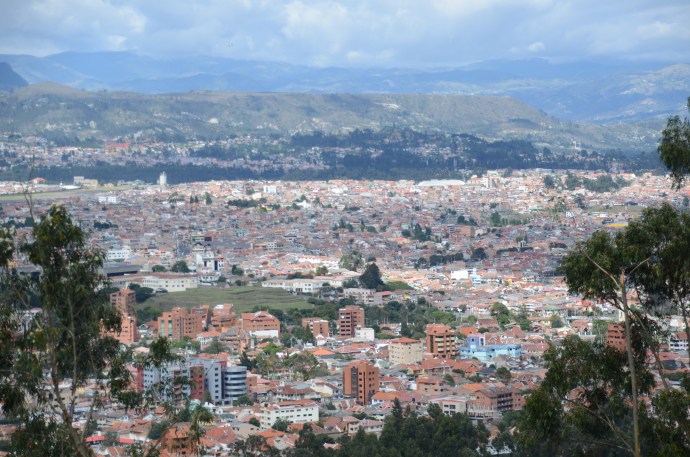 A view of Cuenca from Turi, looking northeast
