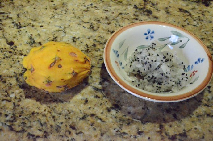 Pitahaya, or passion fruit